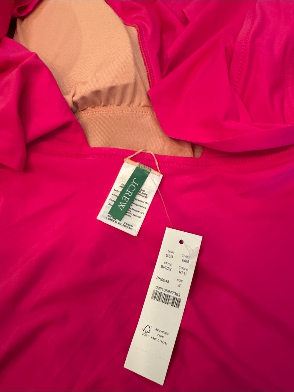 J. CREW Ruched Ruffle V-Neck One Piece Swimsuit - Picture 5 of 7